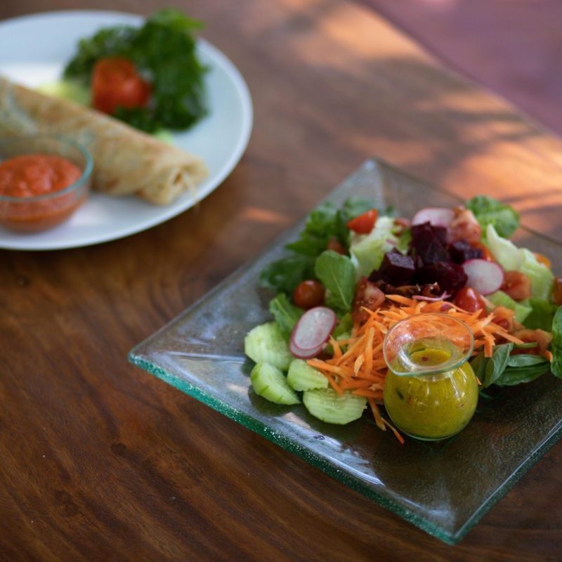 Enjoy our fresh vegetables from the garden